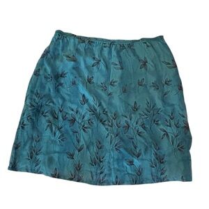 Notations Women’s Blue Floral Skirt 100% Rayon Size 2X